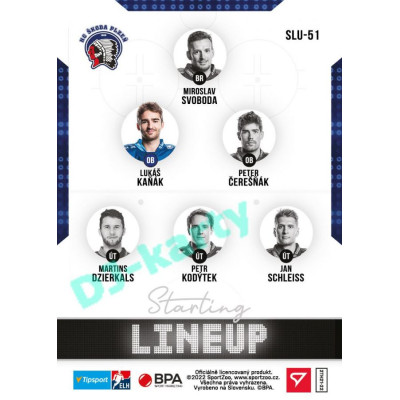 2021/22 Sportzoo TIPSPORT ELH 2. série #SLU-51 Lukáš Kaňák Starting LINEUP