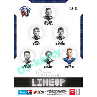 2021/22 Sportzoo TIPSPORT ELH 2. série #SLU-52 Jan Schleiss Starting LINEUP