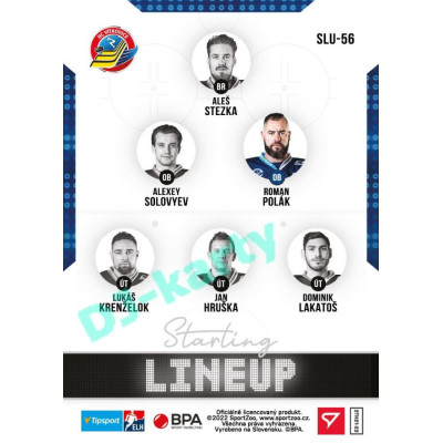 2021/22 Sportzoo TIPSPORT ELH 2. série #SLU-56 Roman Polák Starting LINEUP