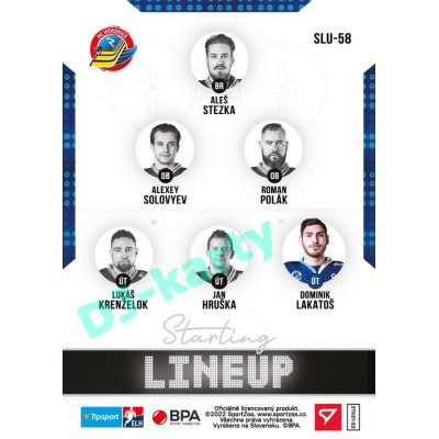 2021/22 Sportzoo TIPSPORT ELH 2. série #SLU-58 Dominik Lakatoš Starting LINEUP