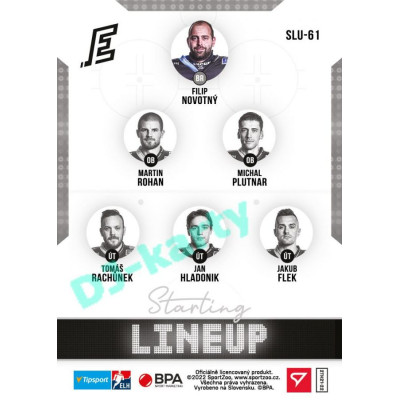 2021/22 Sportzoo TIPSPORT ELH 2. série #SLU-61 Filip Novotný Starting LINEUP