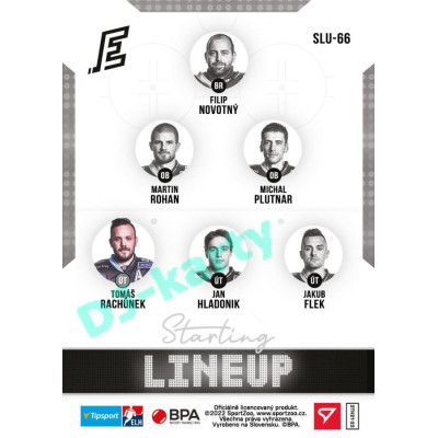 2021/22 Sportzoo TIPSPORT ELH 2. série #SLU-66 Tomáš Rachůnek Starting LINEUP