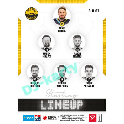 2021/22 Sportzoo TIPSPORT ELH 2. série #SLU-67 Denis Godla Starting LINEUP