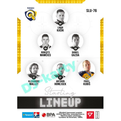 2021/22 Sportzoo TIPSPORT ELH 2. série #SLU-76 Pavel Kubiš Starting LINEUP