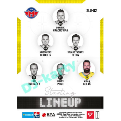 2021/22 Sportzoo TIPSPORT ELH 2. série #SLU-82 Milan Gulaš Starting LINEUP