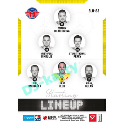 2021/22 Sportzoo TIPSPORT ELH 2. série #SLU-83 Lukáš Pech Starting LINEUP