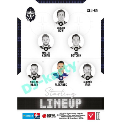 2021/22 Sportzoo TIPSPORT ELH 2. série #SLU-89 Tomáš Plekanec Starting LINEUP