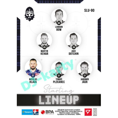 2021/22 Sportzoo TIPSPORT ELH 2. série #SLU-90 Nicolas Hlava Starting LINEUP