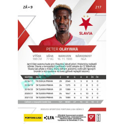 2022/23 Sportzoo Fortuna Liga 2. série #217 Peter Olayinka