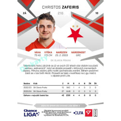 2024/25 Sportzoo Chance Liga 2. série #216 Christos Zafeiris
