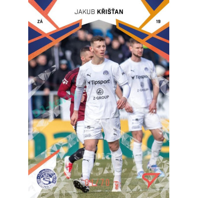 2024/25 Sportzoo Chance Liga 2. série #256 Jakub Křišťan Copper Diamond xx/70