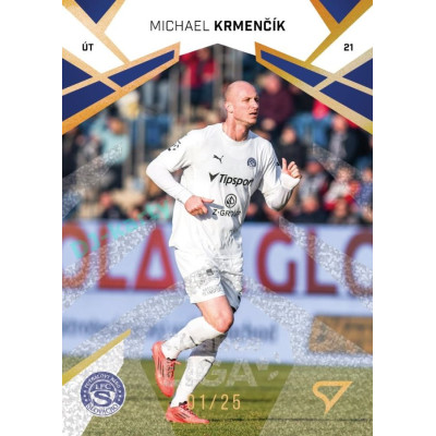 2024/25 Sportzoo Chance Liga 2. série #260 Michael Krmenčík Gold Glitter xx/25