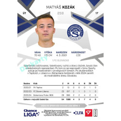 2024/25 Sportzoo Chance Liga 2. série #259 Matyáš Kozák