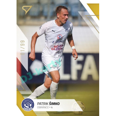 2022/23 Sportzoo Fortuna Liga 2. série #241 Patrik Šimko Gold xx/99