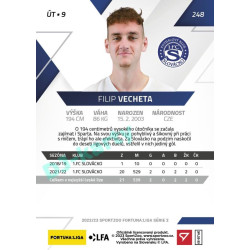 2022/23 Sportzoo Fortuna Liga 2. série #248 Filip Vecheta