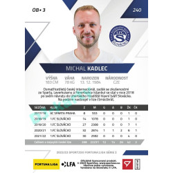 2022/23 Sportzoo Fortuna Liga 2. série #240 Michal Kadlec