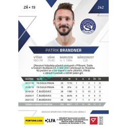 2022/23 Sportzoo Fortuna Liga 2. série #242 Patrik Brandner
