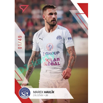 2022/23 Sportzoo Fortuna Liga 2. série #243 Marek Havlík Red xx/49