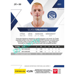 2022/23 Sportzoo Fortuna Liga 1. série #051 Vlasij Sinjavskij