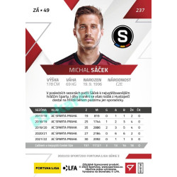 2022/23 Sportzoo Fortuna Liga 2. série #237 Michal Sáček