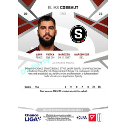 2024/25 Sportzoo Chance Liga 2. série #193 Elias Cobbaut