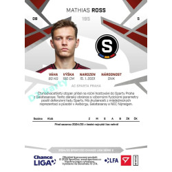 2024/25 Sportzoo Chance Liga 2. série #195 Mathias Ross