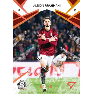 2024/25 Sportzoo Chance Liga 2. série #206 Albion Rrahmani Copper Diamond xx/70