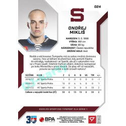 2022/23 Sportzoo ELH 1. série #024 Ondřej Mikliš