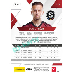 2022/23 Sportzoo Fortuna Liga 1. série #039 Jakub Pešek PROMO