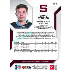 2022/23 Sportzoo ELH 2. série #268 David Vitouch