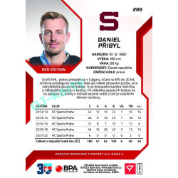 2022/23 Sportzoo ELH 2. série #266 Daniel Přibyl Red xx/49