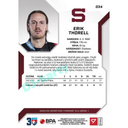 2022/23 Sportzoo ELH 1. série #034 Erik Thorell