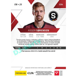 2022/23 Sportzoo Fortuna Liga 1. série #034 Asger Sørensen PROMO