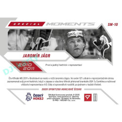 2025 Sportzoo Hokejové ČESKO #SM-10 Jaromír Jágr Special Moments