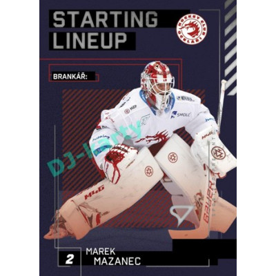 2023/24 Sportzoo ELH 2. serie #SL-01 Marek Mazanec Starting Lineup