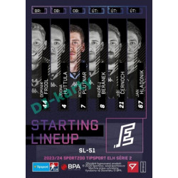 2023/24 Sportzoo ELH 2. serie #SL-51 Michal Plutnar Starting Lineup