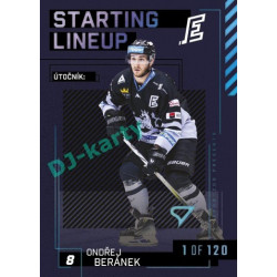 2023/24 Sportzoo ELH 2. serie #SL-52 Ondřej Beránek Starting Lineup 1st period 1of120