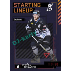 2023/24 Sportzoo ELH 2. serie #SL-52 Ondřej Beránek Starting Lineup 2nd period 1of60