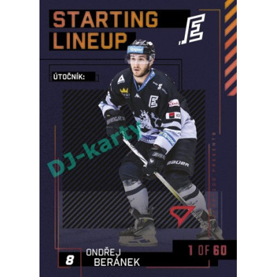 2023/24 Sportzoo ELH 2. serie #SL-52 Ondřej Beránek Starting Lineup 2nd period 1of60