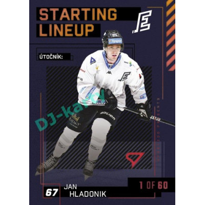 2023/24 Sportzoo ELH 2. serie #SL-54 Jan Hladonik Starting Lineup 2nd period 1of60