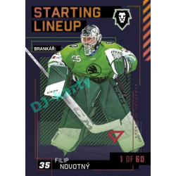 2023/24 Sportzoo ELH 2. serie #SL-55 Filip Novotný Starting Lineup 2nd period 1of60