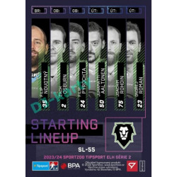 2023/24 Sportzoo ELH 2. serie #SL-55 Filip Novotný Starting Lineup
