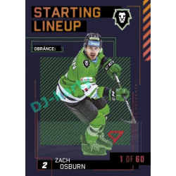 2023/24 Sportzoo ELH 2. serie #SL-56 Zach Osburn Starting Lineup 2nd period 1of60