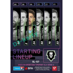 2023/24 Sportzoo ELH 2. serie #SL-57 Filip Pyrochta Starting Lineup