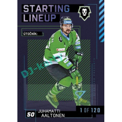 2023/24 Sportzoo ELH 2. serie #SL-58 Juhamatti Aaltonen Starting Lineup 1st period 1of120