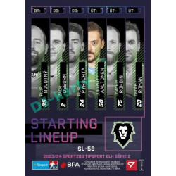2023/24 Sportzoo ELH 2. serie #SL-58 Juhamatti Aaltonen Starting Lineup