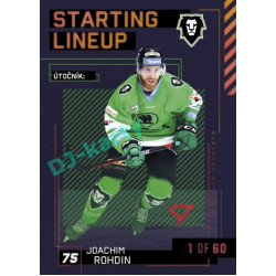 2023/24 Sportzoo ELH 2. serie #SL-59 Joachim Rohdin Starting Lineup 2nd period 1of60