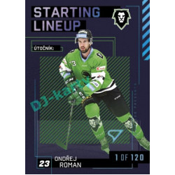 2023/24 Sportzoo ELH 2. serie #SL-60 Ondřej Roman Starting Lineup 1st period 1of120