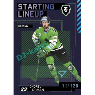 2023/24 Sportzoo ELH 2. serie #SL-60 Ondřej Roman Starting Lineup 1st period 1of120