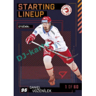 2023/24 Sportzoo ELH 2. serie #SL-06 Daniel Voženílek Starting Lineup 2nd period 1of60